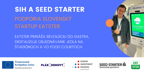 Slovak startup Eatster received support from Slovak Investment Holding and Seed Starter